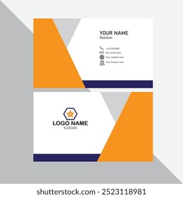 Professional business card design Template.