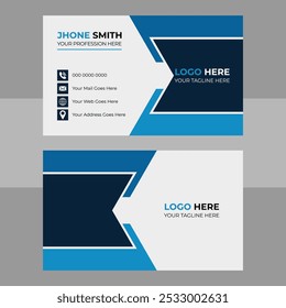 Professional business card design template 