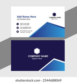 Professional Business Card Design Template.