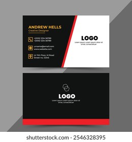 Professional business card design template
