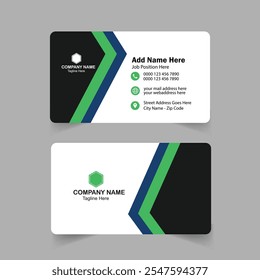 Professional Business Card Design Template.