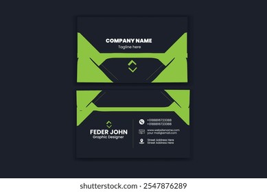 professional business card design template