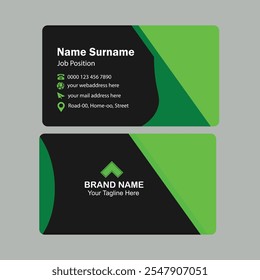 Professional business card design template. visiting card design.