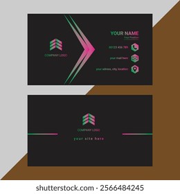 Professional business card design template