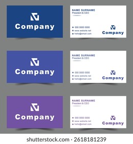 Professional Business card design template.
