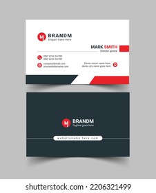 Professional business card design for use.