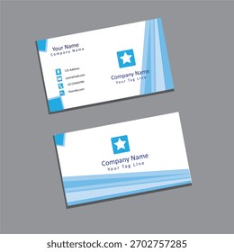 Professional business card design using vector