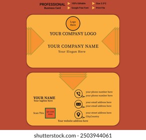 Professional business card design valuable for personal and corporate use.