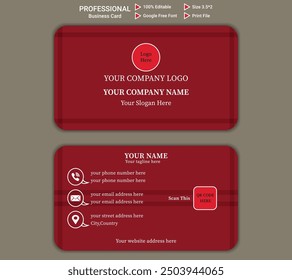 Professional business card design valuable for personal and corporate use.