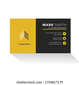 Professional business card Design Vector one Side