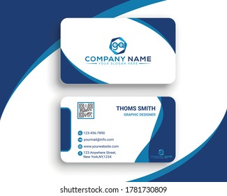 professional business card design vector.