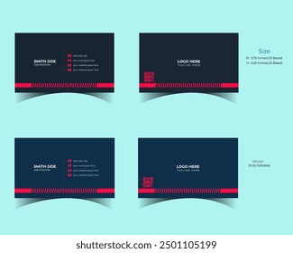 Diseño de tarjeta de visita de Profesional con Vector