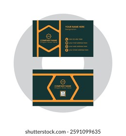 Professional Business Card Design Vector Art