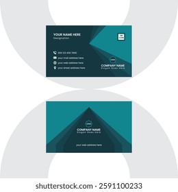 Professional Business Card Design Vector Art
