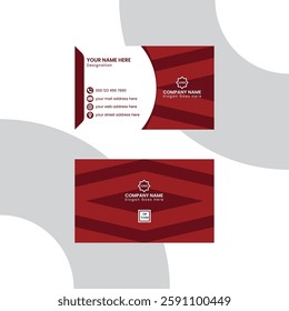 Professional Business Card Design Vector Art