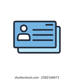 Professional Business Card Icon Design