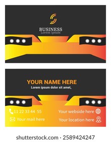 professional business card in illustrator 