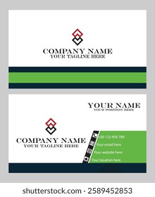 Professional business card in illustrator