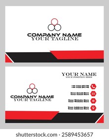 Professional business card in illustrator