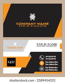Professional business card in illustrator
