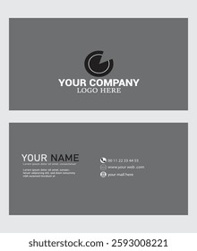 professional business card in  the illustrator
