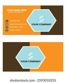 professional  business card in the illustrator