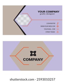 professional  business card in the illustrator