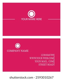 professional  business card in the illustrator