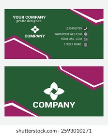 professional  business card in the illustrator