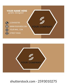 professional  business card in the illustrator