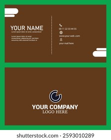 professional  business card in the illustrator