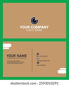 professional  business card in the illustrator
