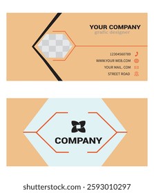 professional  business card in the illustrator