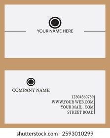 professional  business card in the illustrator