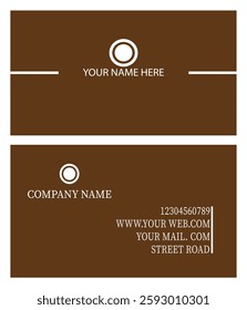 professional  business card in the illustrator
