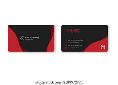 Professional Business Card Layout for Personal and Company Branding