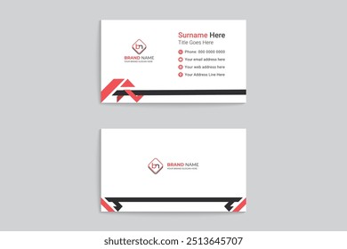 Professional business card mockup design