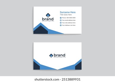 Professional business card mockup design