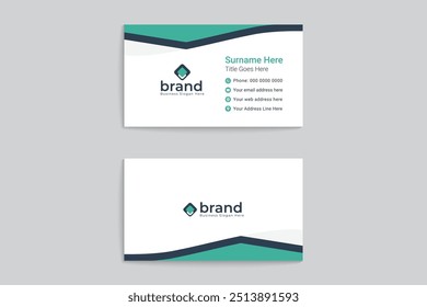 Professional business card mockup design