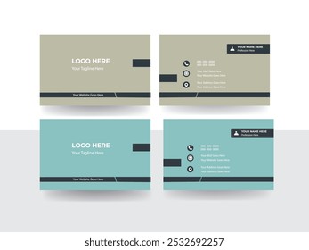 Professional business card mockup template