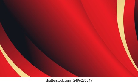 Professional Business card with red abstract design background.