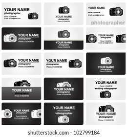 Professional business card set for photographers