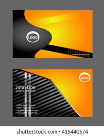 Professional business card set or visiting card set
