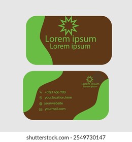 "Professional business card showcasing contact and brand identity."