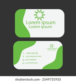 "Professional business card showcasing contact and brand identity."