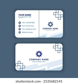 PROFESSIONAL BUSINESS CARD WITH SIMPLE DESIGN LIGHT BLUE COLOUR