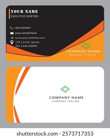 PROFESSIONAL BUSINESS CARD WITH SIMPLE DESIGN in illustrator