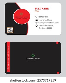 PROFESSIONAL BUSINESS CARD WITH SIMPLE DESIGN in illustrator