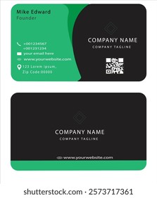 PROFESSIONAL BUSINESS CARD WITH SIMPLE DESIGN in illustrator