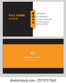 PROFESSIONAL BUSINESS CARD WITH SIMPLE DESIGN in illustrator